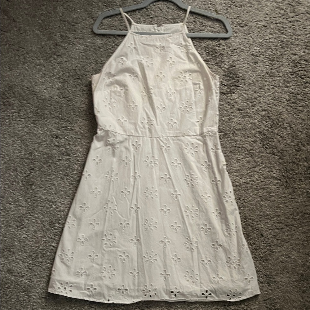 LOFT White Eyelet  Dress